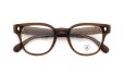 JULIUS TART OPTICAL メガネ通販 BRYAN-48-22 col.BROWN CRYSTAL II 折りたたみ正面