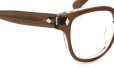 JULIUS TART OPTICAL メガネ通販 BRYAN-48-22 col.BROWN CRYSTAL II ヒンジ表側ディテール