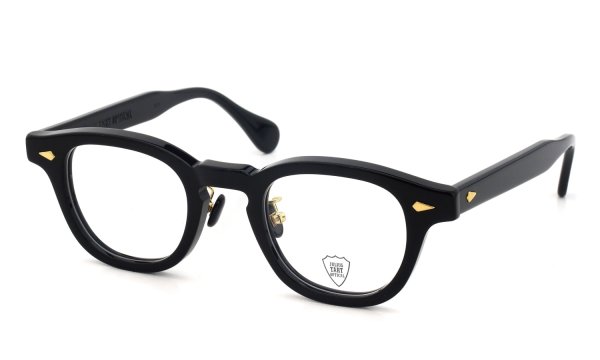 JULIUS TART OPTICAL [CHINATOWN SPECIAL ORDER] メガネ AR-46-24 NYC Gold col.Black/Gold 斜め正面