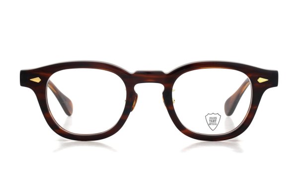 JULIUS TART OPTICAL [CHINATOWN SPECIAL ORDER] メガネ AR-46-24 NYC Gold col.Demi Amber/Gold 正面