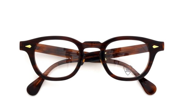 JULIUS TART OPTICAL [CHINATOWN SPECIAL ORDER] メガネ AR-46-24 NYC Gold col.Demi Amber/Gold 折りたたみ正面