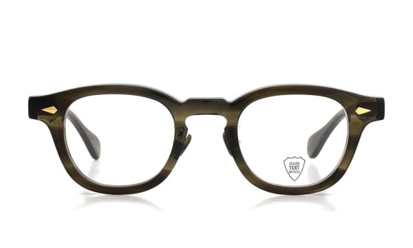 JULIUS TART OPTICAL [CHINATOWN SPECIAL ORDER] メガネ AR-46-24 NYC Gold col.Olive Green Sasa/Gold 正面