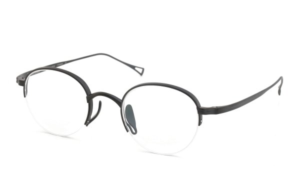 KameManNen メガネ通販 KMN-9931 MBK 45size 斜め正面