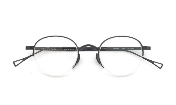 KameManNen メガネ通販 KMN-9931 MBK 45size 折りたたみ正面
