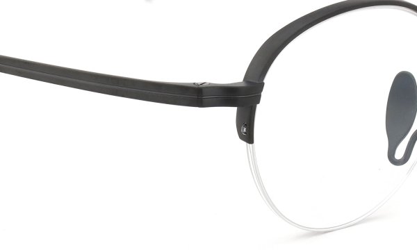 KameManNen メガネ通販 KMN-9931 MBK 45size フロントとテンプルのディテール