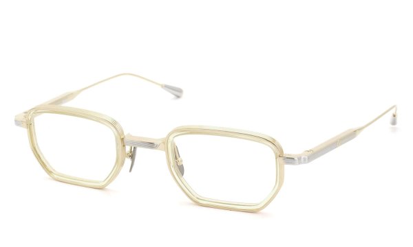 Lunetterie Generale メガネ通販 ALL THE TIME IN THE WORLD col.16K Gold / Palladium & Vintage Crystal Inlay