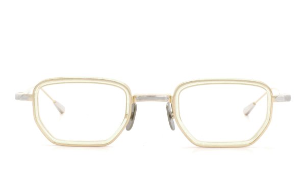 Lunetterie Generale メガネ通販 ALL THE TIME IN THE WORLD col.16K Gold / Palladium & Vintage Crystal Inlay