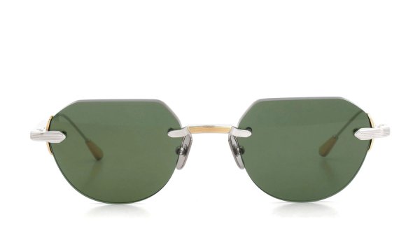 Lunetterie Generale サングラス通販 GRAND PRIX Palladium / 18K Gold / Solid Green G15