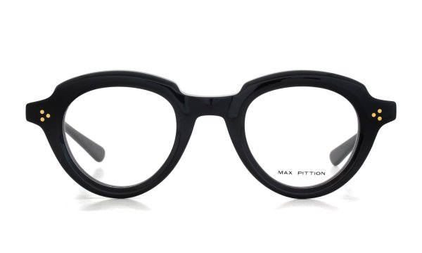 MAX PITTION マックス ピティオン メガネ通販 GORIOT 46-26 col.PIANO BLACK PL-021A 正面