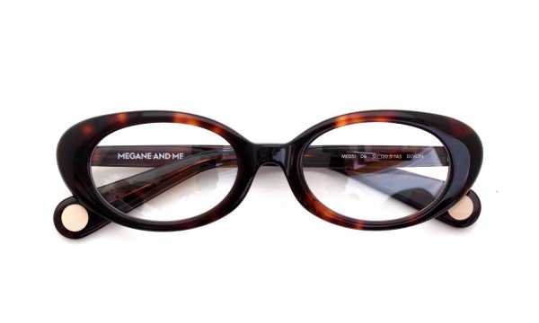 MEGANE AND ME メガネ ME051 DEVON col.DB 折りたたみ正面