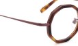 MEGANE AND ME メガネ ME053 GEO PLUS col.DB ヒンジ表側ディテール