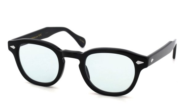 MOSCOT 紫外線調光サングラス LEMTOSH  46size(M) col.BLACK BLUE+ 斜め正面