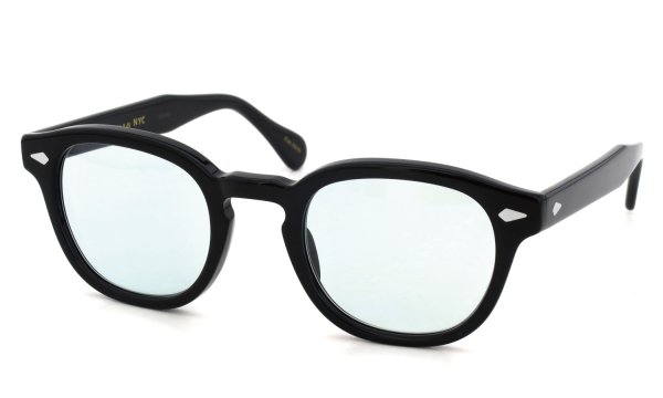 MOSCOT 紫外線調光サングラス LEMTOSH 49size(M) col.BLACK BLUE+ 斜め正面
