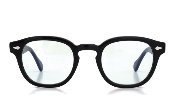 MOSCOT 紫外線調光サングラス LEMTOSH 49size(M) col.BLACK BLUE+ 正面