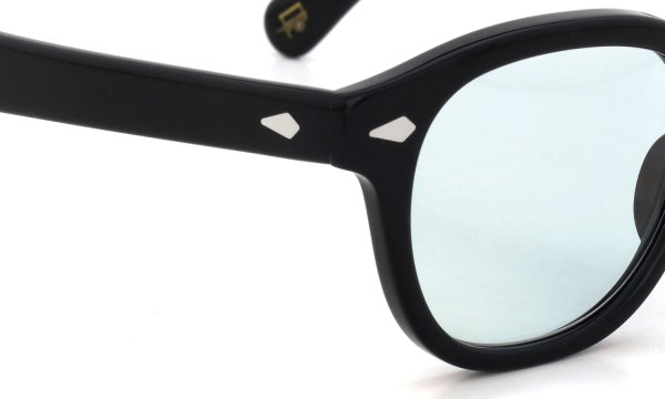 MOSCOT 紫外線調光サングラス LEMTOSH 49size(M) col.BLACK BLUE+ ヒンジの表側ディテール