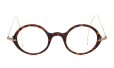 Oliver Goldsmith 100th Anniversary 限定復刻メガネ PORTSMOUTH col.Dark Tortoiseshell 正面 ラウンドシェイプとキーブリッジ