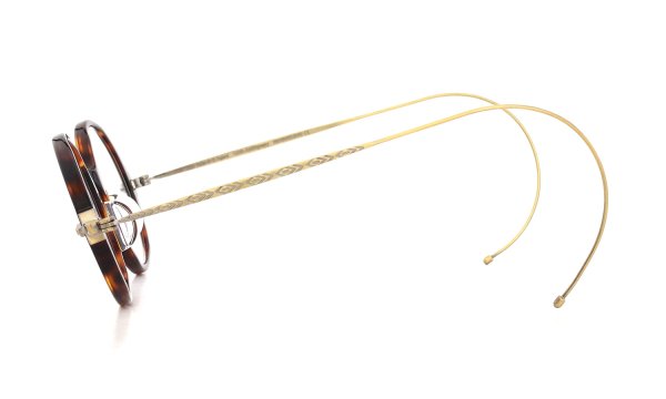 Oliver Goldsmith 100th Anniversary 限定復刻メガネ PORTSMOUTH col.Dark Tortoiseshell テンプル形状とサイドシルエット