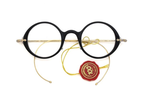 Oliver Goldsmith 100th Anniversary 限定復刻メガネ PORTSMOUTH col.Nero 折りたたみ時の正面