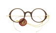 Oliver Goldsmith 100th Anniversary 限定復刻メガネ PORTSMOUTH col.Whiskey 折りたたみ時の正面