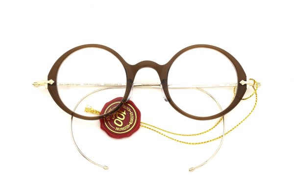 Oliver Goldsmith 100th Anniversary 限定復刻メガネ PORTSMOUTH col.Whiskey 折りたたみ時の正面
