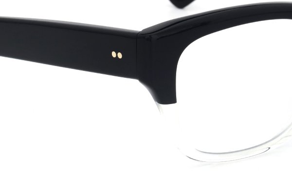 Oliver Goldsmith メガネ CONSUL-g col.Black Float ヒンジ表側ディテール