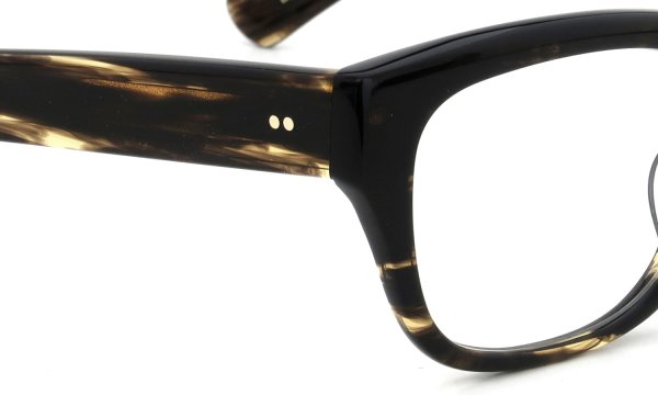 Oliver Goldsmith メガネ CONSUL-g col.Bracken ヒンジ表側ディテール