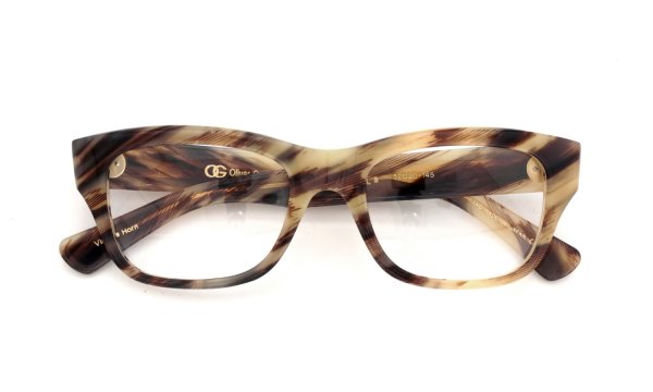 Oliver Goldsmith 定番メガネ CONSUL-s col.Vintage Horn 折りたたみ正面