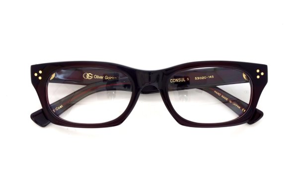 Oliver Goldsmith メガネ VICE CONSUL-S col.Red Coat 折りたたみ正面