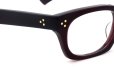 Oliver Goldsmith メガネ VICE CONSUL-S col.Red Coat ヒンジ表側ディテール