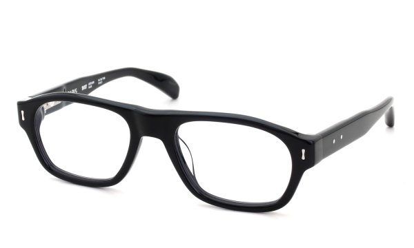 PETER AND MAY 伊達メガネ COTE COUR col.BLACK 斜め正面