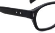 PETER AND MAY 伊達メガネ COTE COUR col.BLACK ヒンジ表側ディテール