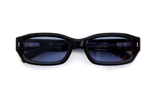 PETER AND MAY × Manhattan Records コラボレーションサングラス S#134 BLACK BLUE