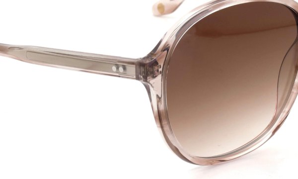 PETER AND MAY ピーターアンドメイ サングラス通販 SOLENNE col.BEIGE/FADE BROWN  ヒンジ表側のディテール