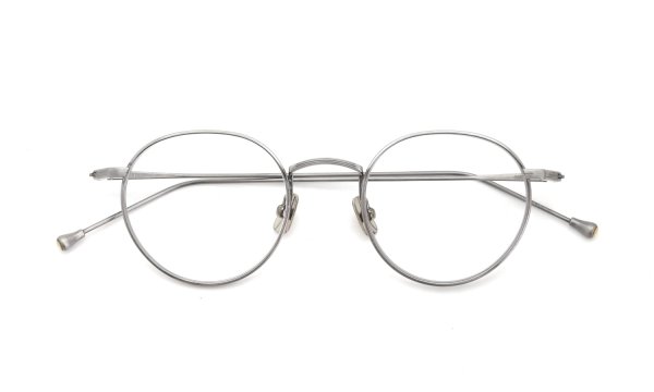 PETER AND MAY 伊達メガネ通販 TT1 RUN RUN ANTIQUES SILVER 折りたたみ正面