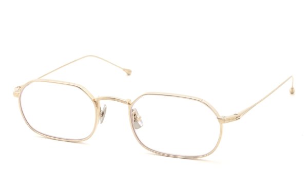 PETER AND MAY 伊達メガネ通販 TT11 AKIRA col.GOLD 斜め正面