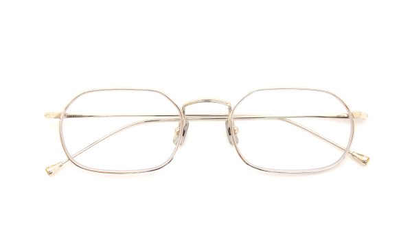 PETER AND MAY 伊達メガネ通販 TT11 AKIRA col.GOLD 折りたたみ正面