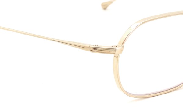 PETER AND MAY 伊達メガネ通販 TT11 AKIRA col.GOLD ヒンジ表側ディテール