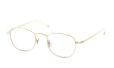 PETER AND MAY 伊達メガネ TT23 ARC col.G GOLD 斜め正面