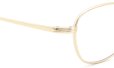PETER AND MAY 伊達メガネ TT23 ARC col.G GOLD ヒンジ表側ディテール