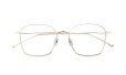 PETER AND MAY 伊達メガネ通販 TT6 MONDAY col.GOLD 折りたたみ正面