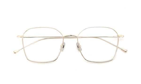 PETER AND MAY 伊達メガネ通販 TT6 MONDAY col.GOLD 折りたたみ正面