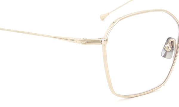 PETER AND MAY 伊達メガネ通販 TT6 MONDAY col.GOLD ヒンジ表側ディテール