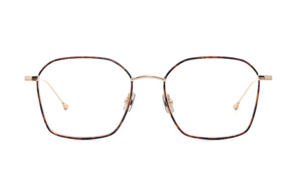 PETER AND MAY ピーターアンドメイ 伊達メガネ通販 TT6 MONDAY col.TORTOISE&GOLD 正面