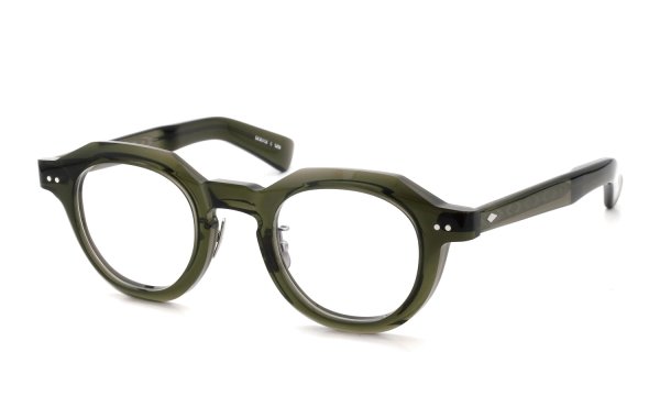 YELLOWS PLUS メガネ通販 DERICK C529 harrods green 斜め正面