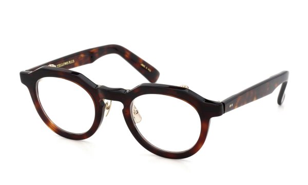 YELLOWS PLUS 跳ね上げ単式メガネ JAKE C432 european demi/gold