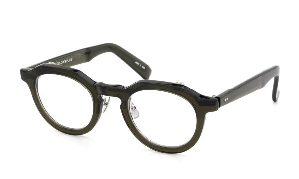 YELLOWS PLUS 跳ね上げ単式メガネ JAKE C529 harrods green/silver