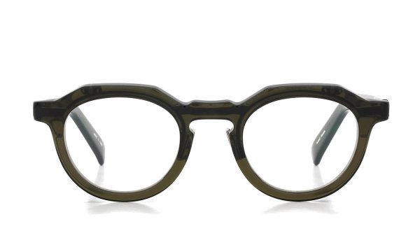 YELLOWS PLUS 跳ね上げ単式メガネ JAKE C529 harrods green/silver