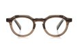 YELLOWS PLUS 跳ね上げ単式メガネ JAKE C534 burnt umber/silver