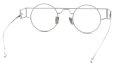YOSHINORI AOYAMA メガネ+クリップオンサングラスセット YA-004 col.02 Silver 裏側
