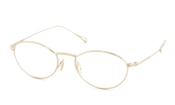YUICHI TOYAMA メガネ通販 U-183 Ivy col.01 White gold 斜め正面